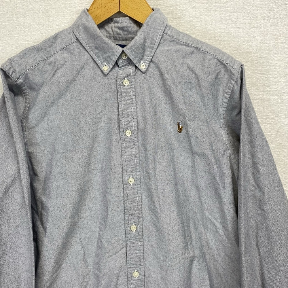 Ralph Lauren Button Down Long Sleeve Flesh Pony Mens XL 100% Cotton Preppy - Picture 2 of 11